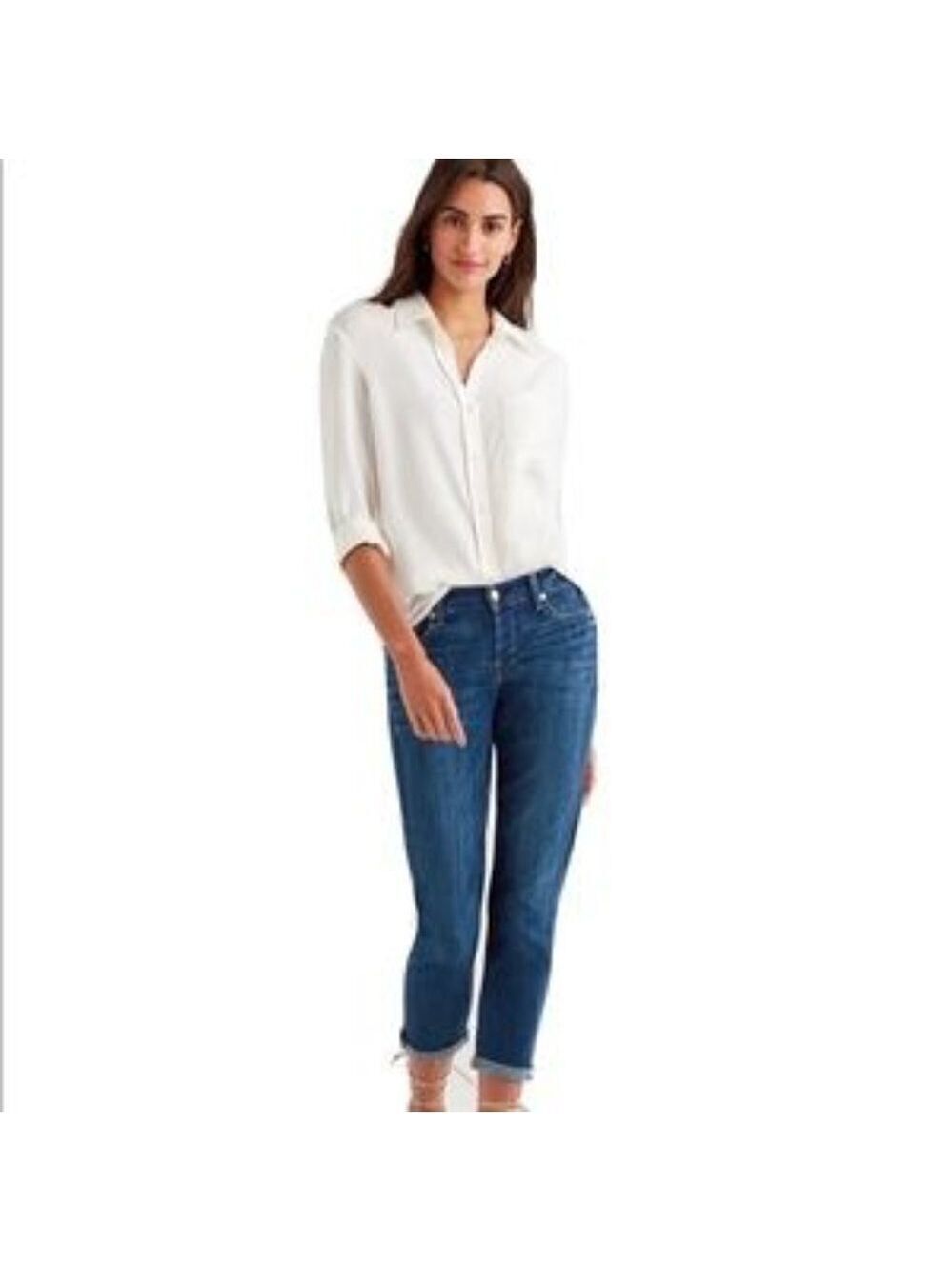 7 For All Mankind Josefina Skinny Boyfriend Jeans, Size 26